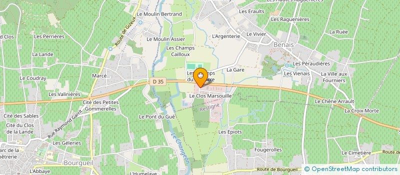 localisation de l'entreprise CHARLOT ENERGIE  BENAIS