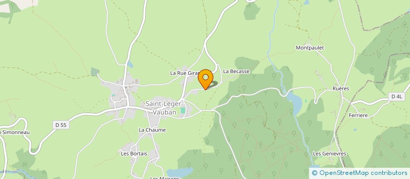 localisation de l'entreprise CHARLOT FRANCOIS  SAINT-LEGER-VAUBAN