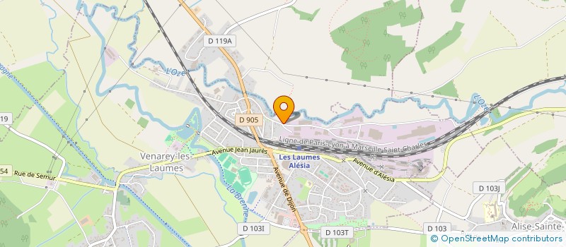 localisation de l'entreprise CHARLOT PASCAL ET FILS  VENAREY-LES-LAUMES