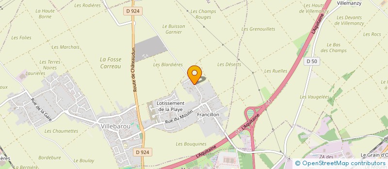 localisation de l'entreprise CHARLOTINE 41  VILLEBAROU