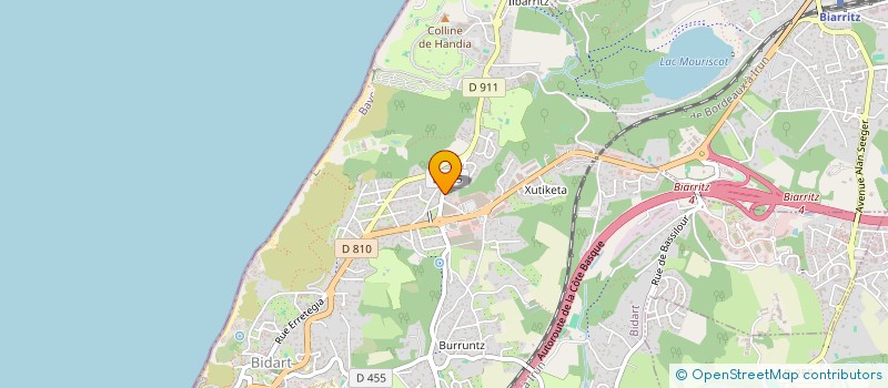 localisation de l'entreprise CHARLOTTE à BIDART