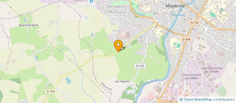 localisation de l'entreprise CHARLOTTE AU CLAIR DE LUNE à MAYENNE