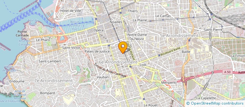 localisation de l'entreprise CHARLOTTE CAMUS à MARSEILLE
