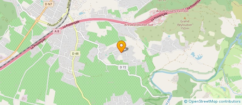 localisation de l'entreprise CHARLOTTE D'ESTEVE DE BOSCH  VIDAUBAN