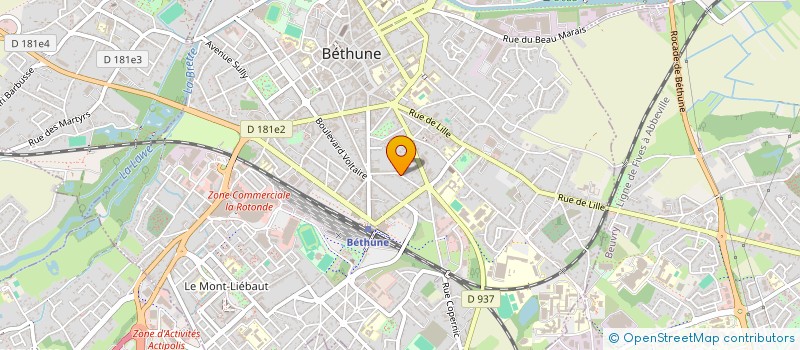 localisation de l'entreprise CHARLOTTE G  BETHUNE