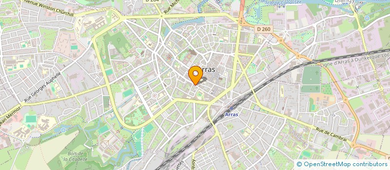 localisation de l'entreprise CHARLOTTE NOEL IMMOBILIER à ARRAS