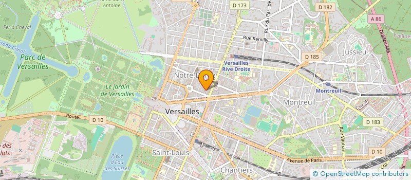 localisation de l'entreprise CHARLOTTE PRODUITS DE BEAUTE à VERSAILLES