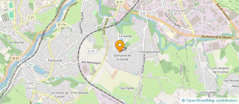 localisation de l'entreprise CHARLOTTE ROUDAUT à LIMOGES