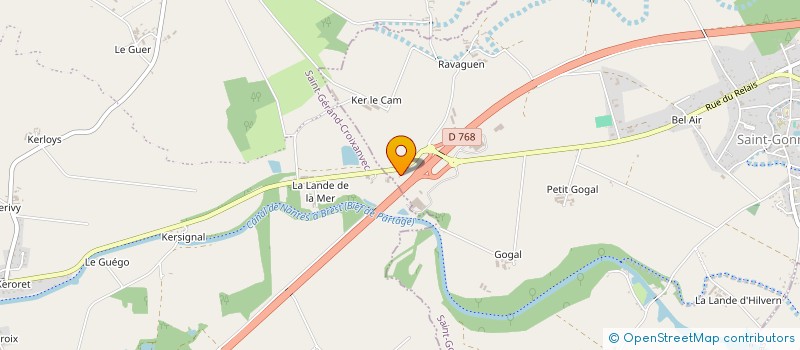 localisation de l'entreprise CHARLOTTIN TP  SAINT-GERAND-CROIXANVEC