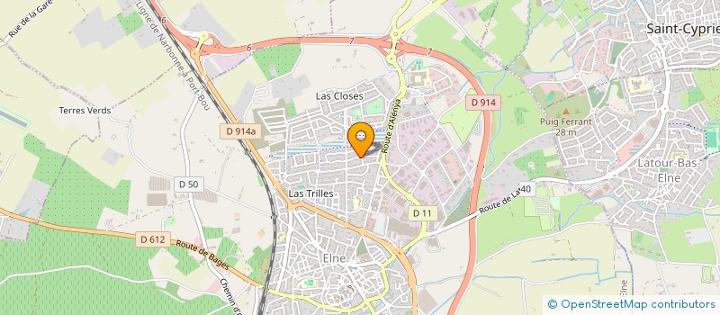 localisation de l'entreprise CHARLOU  ELNE