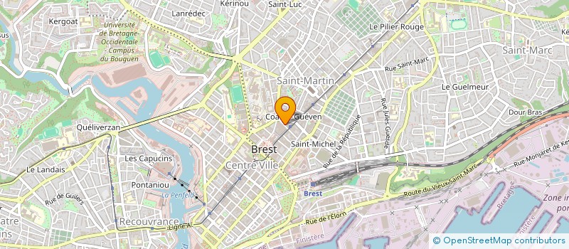 localisation de l'entreprise CHARLOU à BREST