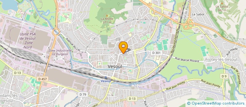 localisation de l'entreprise CHARLUC à VESOUL