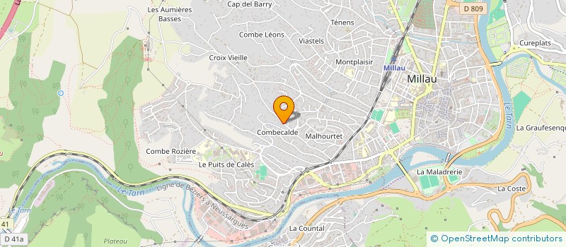 localisation de l'entreprise CHARLY à MILLAU