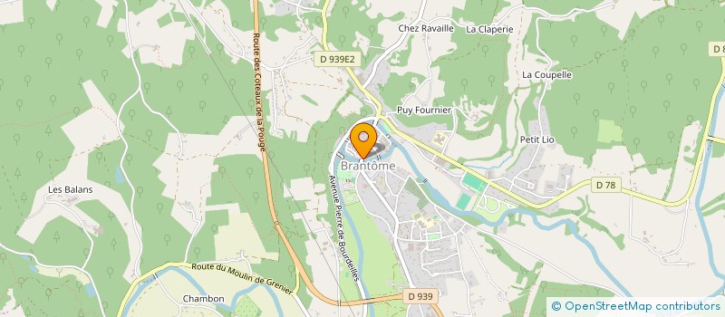 localisation de l'entreprise CHARLY à BRANTOME EN PERIGORD