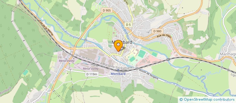 localisation de l'entreprise CHARLY à MONTBARD