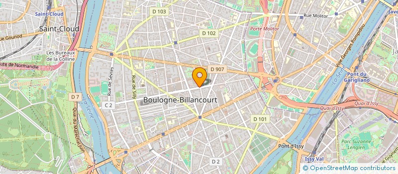 localisation de l'entreprise CHARLY  BOULOGNE-BILLANCOURT
