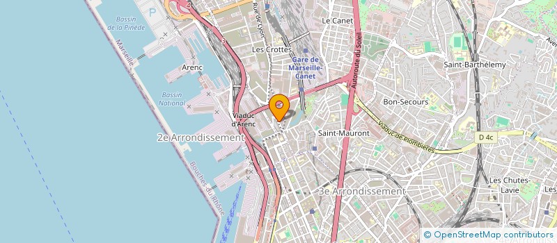 localisation de l'entreprise CHARLY ARENC à MARSEILLE