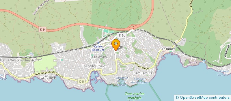 localisation de l'entreprise CHARLY ET ELIE IMMOBILIER  CARRY-LE-ROUET