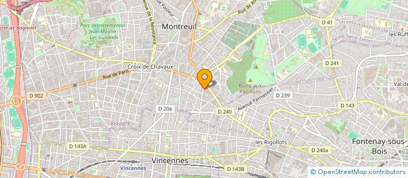 localisation de l'entreprise CHARLY INDUSTRIE SERVICE à MONTREUIL