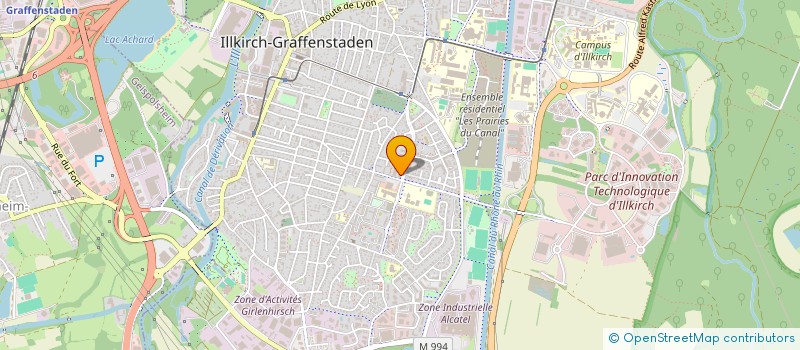 localisation de l'entreprise CHARLY NP  ILLKIRCH-GRAFFENSTADEN