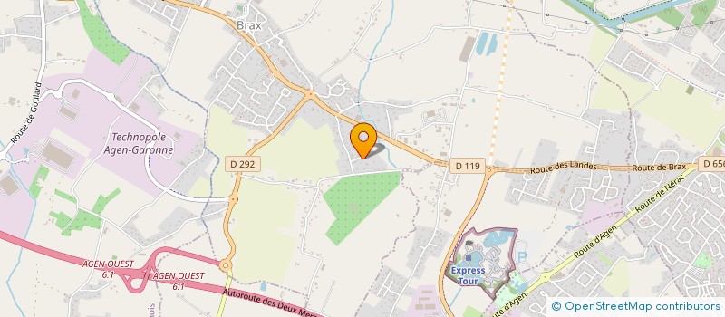 localisation de l'entreprise CHARLY RIVIERE E.D.A.  BRAX