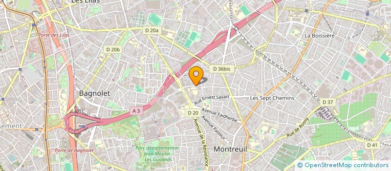 localisation de l'entreprise CHARLY STORES à MONTREUIL