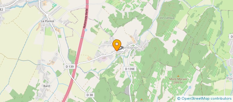 localisation de l'entreprise CHARLY TAXI  QUINTIGNY