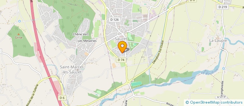 localisation de l'entreprise CHARLY TAXI SERVICES  SAUZET