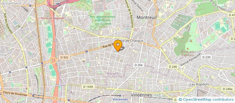 localisation de l'entreprise CHARLY VAILLANT à MONTREUIL