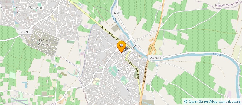 localisation de l'entreprise CHARLYAN  SERIGNAN