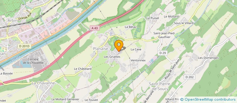 localisation de l'entreprise CHARLYMAN  PLANAISE