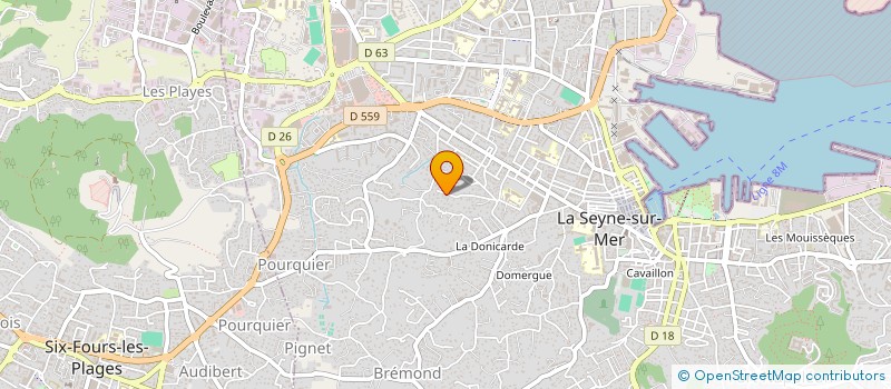 localisation de l'entreprise CHARLYNAD à LA SEYNE-SUR-MER
