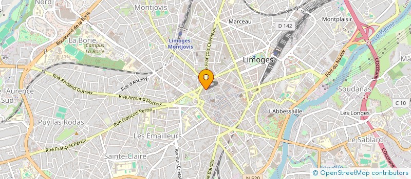 localisation de l'entreprise CHARLYNE à LIMOGES