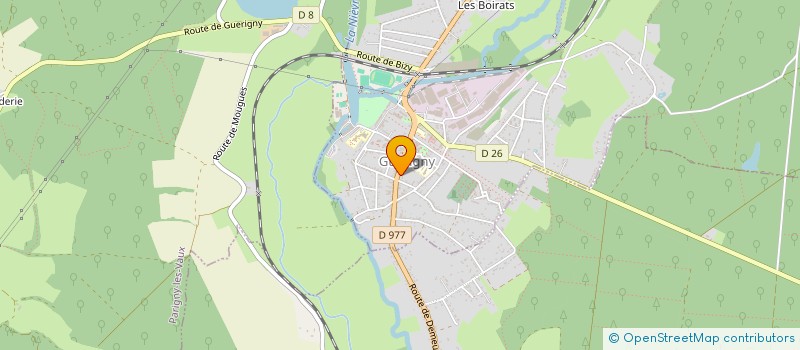 localisation de l'entreprise CHARLYRO à GUERIGNY