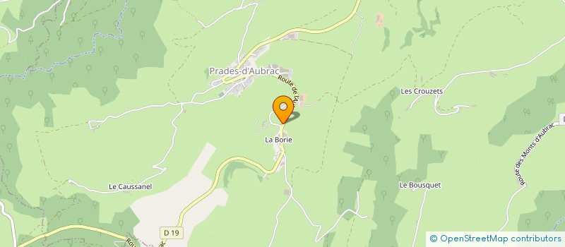 localisation de l'entreprise CHARLYS  PRADES-D'AUBRAC