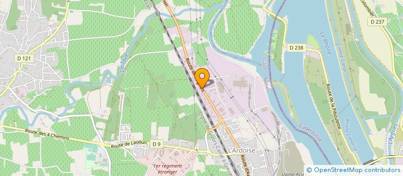 localisation de l'entreprise CHARM  LAUDUN L'ARDOISE