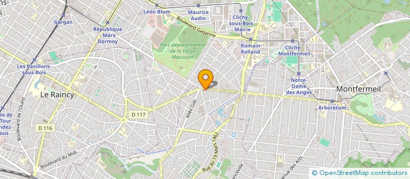 localisation de l'entreprise CHARM ACTUEL  GAGNY