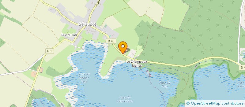 localisation de l'entreprise CHARM'AUBE  GERAUDOT