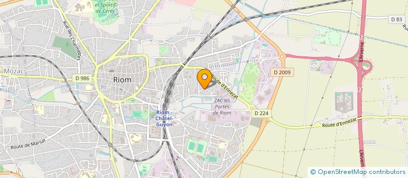 localisation de l'entreprise CHARMA  RIOM