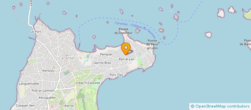 localisation de l'entreprise CHARMAINE  CARANTEC