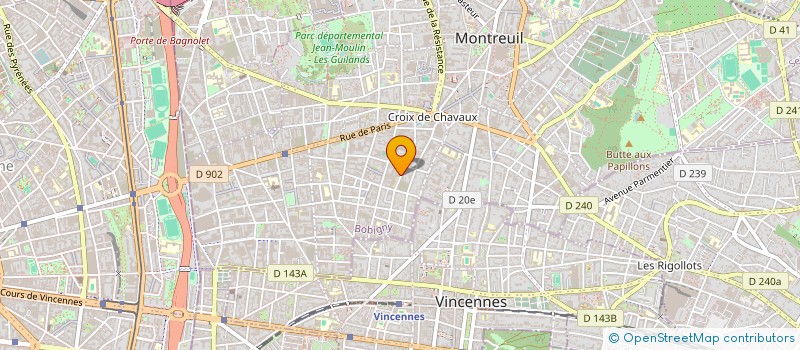 localisation de l'entreprise CHARMANDISING à MONTREUIL