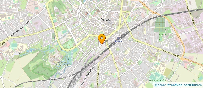 localisation de l'entreprise CHARMANTE à ARRAS