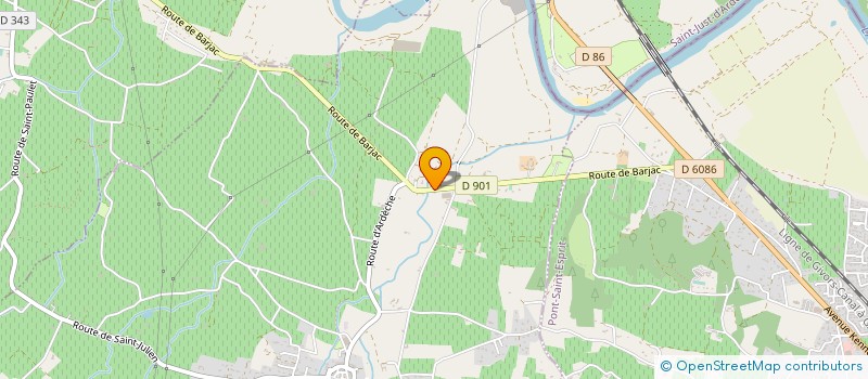 localisation de l'entreprise CHARMASSON FRANCOIS  SAINT-PAULET-DE-CAISSON