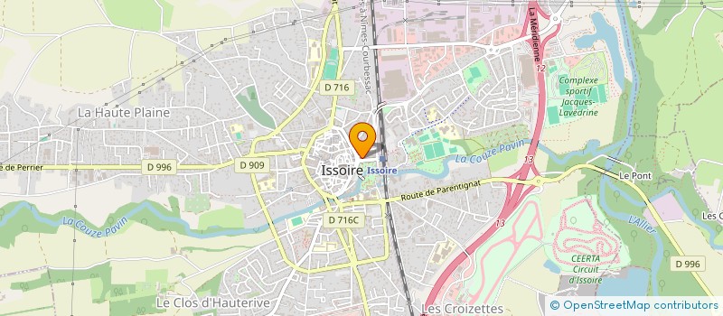 localisation de l'entreprise CHARMATT  ISSOIRE