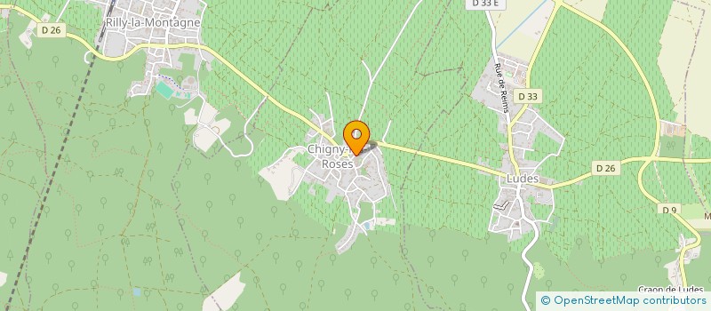 localisation de l'entreprise CHARME A L'EAU  CHIGNY-LES-ROSES