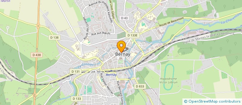 localisation de l'entreprise CHARME D'ANTAN à BERNAY