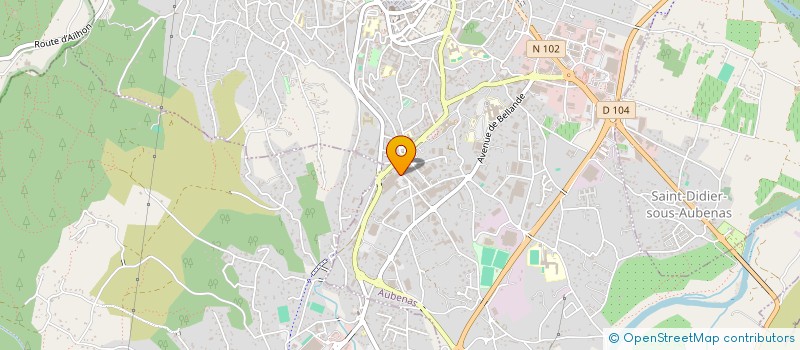 localisation de l'entreprise CHARME ET COSY à AUBENAS
