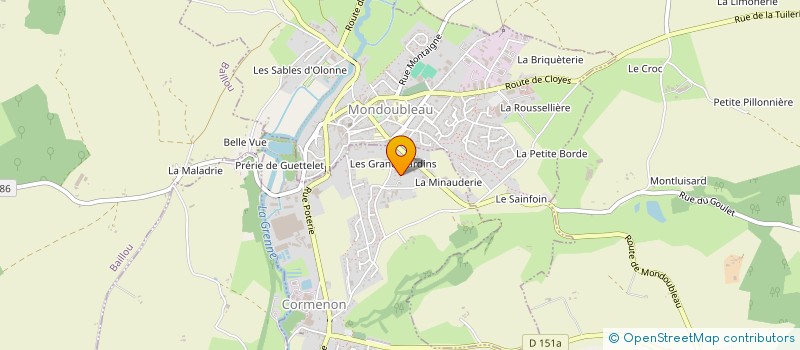 localisation de l'entreprise CHARME ET NATURE  CORMENON