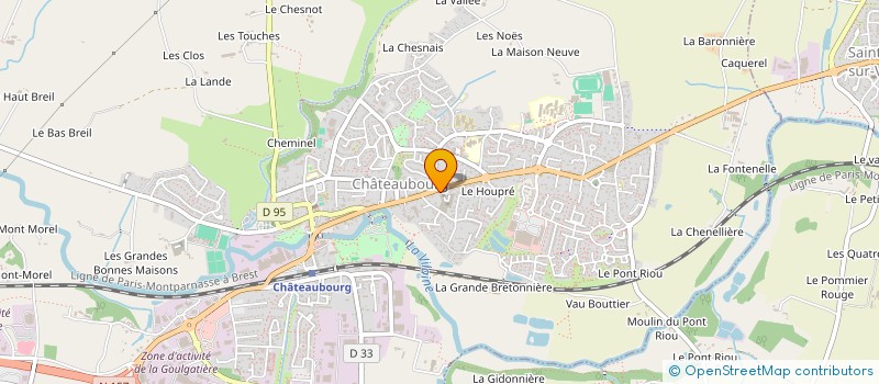 localisation de l'entreprise CHARMEL MACONNERIE  CHATEAUBOURG