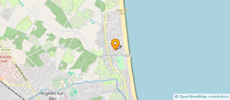 localisation de l'entreprise CHARMENCE  ARGELES-SUR-MER